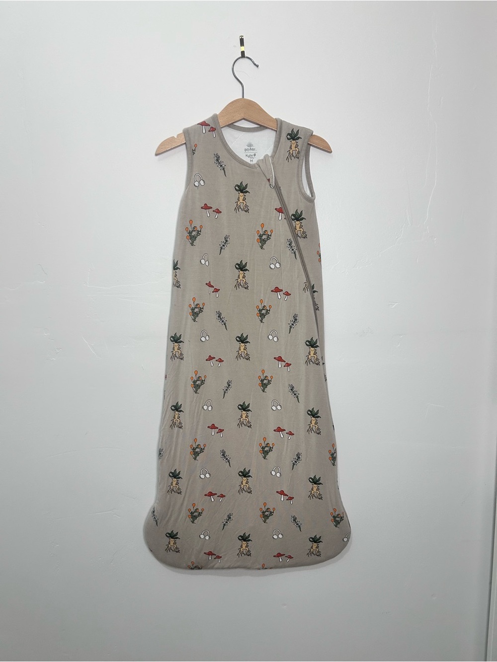 Kyte Baby Beige Floral & Mushroom Print Sleepsack bamboo Harry Potter